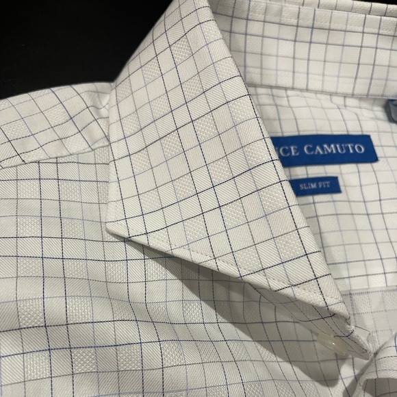 Vince Camuto Cutaway collar dress shirt Slim Fit Sz 15.5 34/35 - Picture 6 of 10